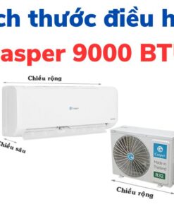 Kích thước điều hoà Casper 9000 BTU