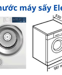 Kích thước máy sấy quần áo Electrolux