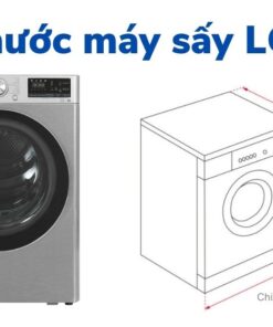Kích thước máy sấy LG 10kg