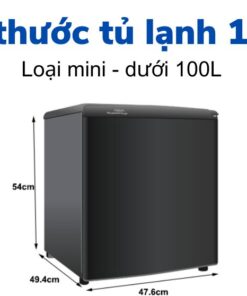 Kích thước tủ lạnh 1 cánh mini