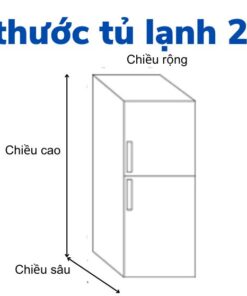 Kích thước tủ lạnh 2 cánh