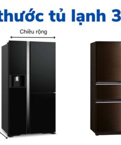 Kích thước tủ lạnh 3 cánh