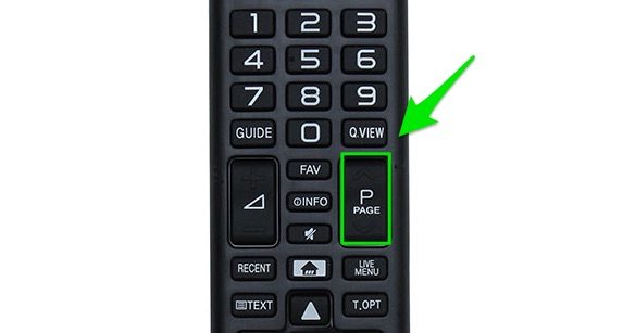 Nút chuyển kênh trên remote