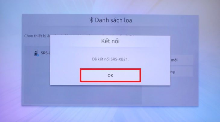 Khi hoàn tất, tivi sẽ thông báo lại. Bạn nhấn OK để hoàn tất thao tác và thưởng thức những phút giây thư giãn nhé! Khi hoàn tất, tivi sẽ thông báo lại. Bạn nhấn OK để hoàn tất thao tác và thưởng thức những phút giây thư giãn nhé!
