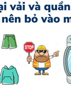 loại vải và quần áo không nên cho vào máy sấy