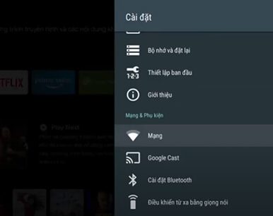 kiểm tra Kết nối Internet trên tivi Sony