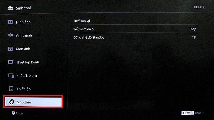 Kiểm tra cài đặt của chế độ kiểm soát điện năng PC trên tivi để khắc phục lỗi tự động bật tắt