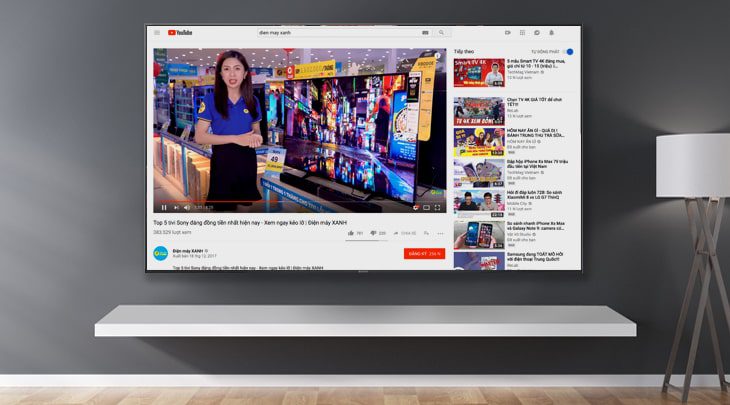 Dùng trình duyệt Web - Các phương pháp khác để xem Youtube trên Tivi Samsung