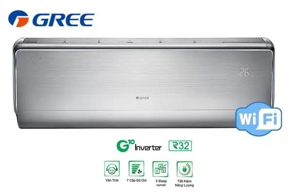 Điều hòa Gree vỏ nhôm có thiết kế sang trọng