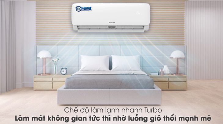 Chế độ làm lạnh nhanh Turbo làm mát tức thì