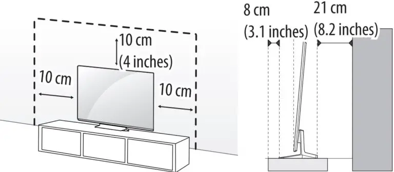 Nâng và nghiêng TV về vị trí thẳng đứng trên bàn
