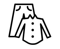 biểu tượng quần và áo sơ mi