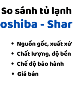 So Sánh Tủ Lạnh Toshiba Và Sharp