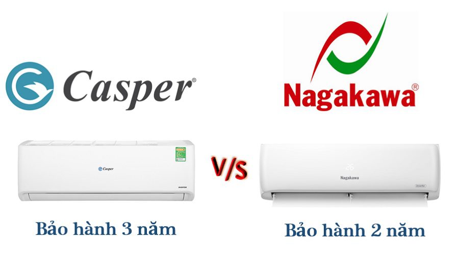 So sánh điều hòa Casper và Nagakawa về chính sách bảo hành