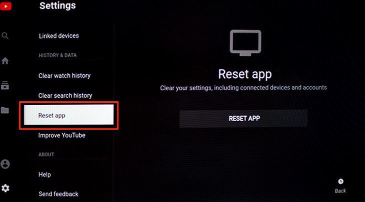 Tivi chưa được cài YouTube for Android TV