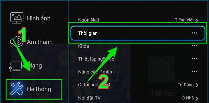 Tivi TCL không vào xem được Youtube do bị lỗi ngày giờ hệ thống