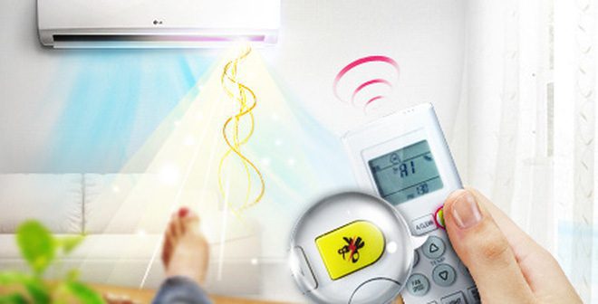cách bật chế độ đuổi muỗi của máy lạnh LG