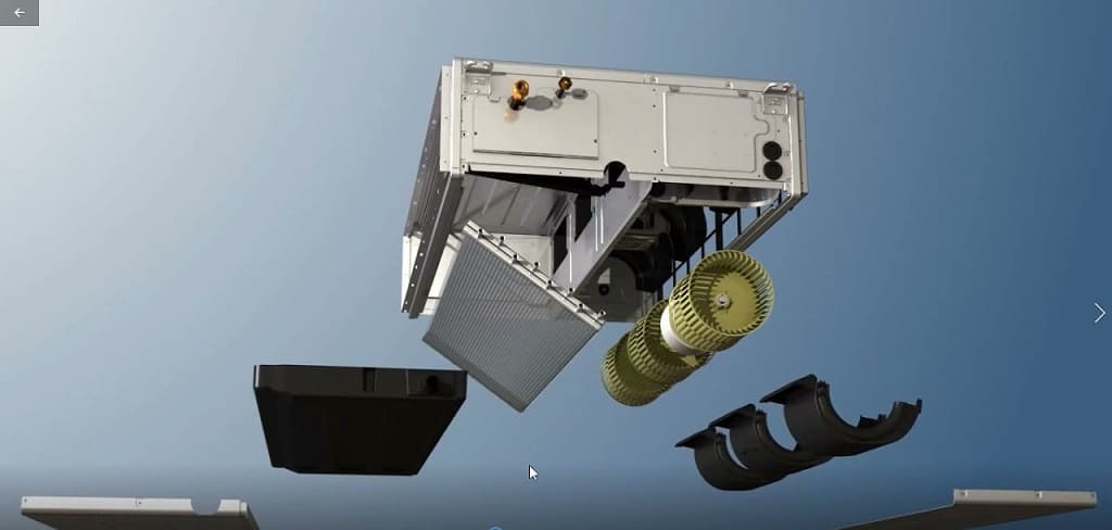 Vệ sinh máy lạnh âm trần nối ống gió