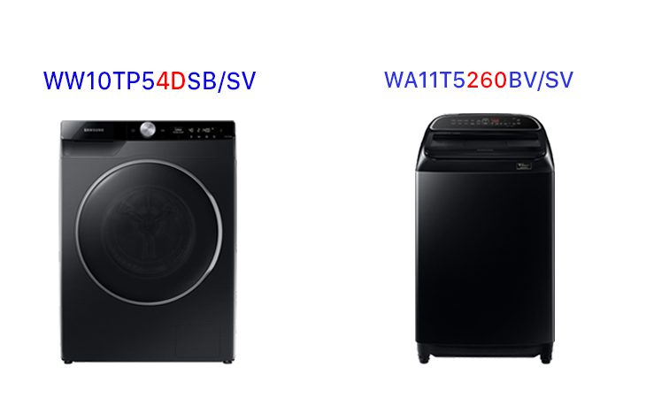 kí hiệu trên máy giặt samsung