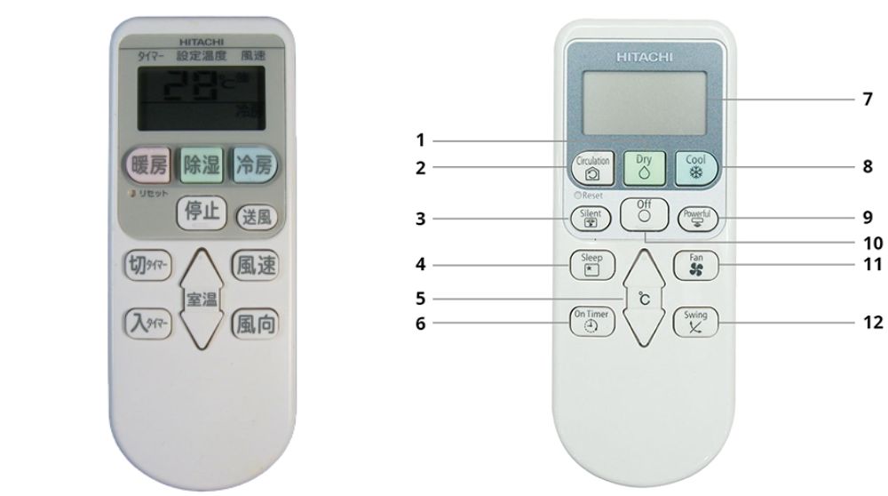 Hướng dẫn sử dụng remote máy lạnh Hitachi nội địa Nhật